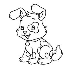Dibujo para colorear: Perro (Animales) #15 - Dibujos para Colorear e Imprimir Gratis