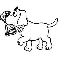 Dibujo para colorear: Perro (Animales) #3114 - Dibujos para Colorear e Imprimir Gratis