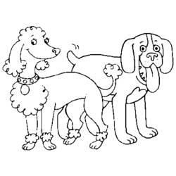 Dibujo para colorear: Perro (Animales) #3152 - Dibujos para Colorear e Imprimir Gratis