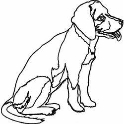 Dibujo para colorear: Perro (Animales) #59 - Dibujos para Colorear e Imprimir Gratis
