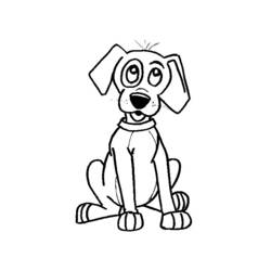 Dibujo para colorear: Perro (Animales) #72 - Dibujos para Colorear e Imprimir Gratis