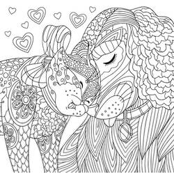 Dibujo Perro y Gato (Animales) #211019 para imprimir y colorear