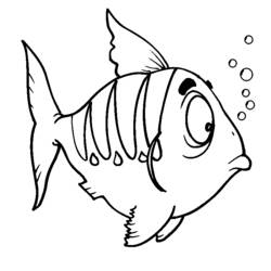 Dibujo para colorear: Pescado (Animales) #17025 - Dibujos para Colorear e Imprimir Gratis