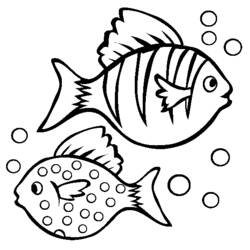 Dibujo para colorear: Pescado (Animales) #17041 - Dibujos para Colorear e Imprimir Gratis