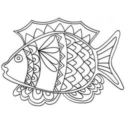 Dibujo para colorear: Pescado (Animales) #17054 - Dibujos para Colorear e Imprimir Gratis