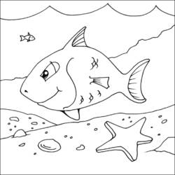 Dibujo para colorear: Pescado (Animales) #17062 - Dibujos para Colorear e Imprimir Gratis
