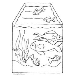 Dibujo para colorear: Pescado (Animales) #17139 - Dibujos para Colorear e Imprimir Gratis
