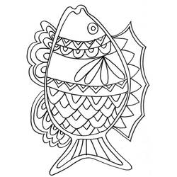 Dibujo para colorear: Pescado (Animales) #17144 - Dibujos para Colorear e Imprimir Gratis