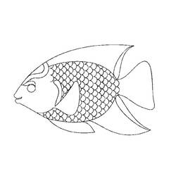 Dibujo para colorear: Pescado (Animales) #17153 - Dibujos para Colorear e Imprimir Gratis