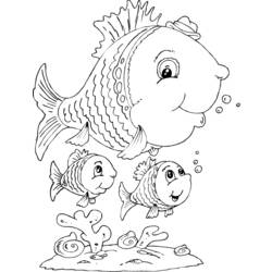 Dibujo para colorear: Pescado (Animales) #17199 - Dibujos para Colorear e Imprimir Gratis