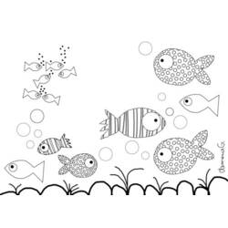 Dibujo para colorear: Pescado (Animales) #17214 - Dibujos para Colorear e Imprimir Gratis