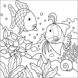 Dibujo para colorear: Pescado (Animales) #17219 - Dibujos para Colorear e Imprimir Gratis