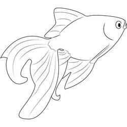 Dibujo Pez Dorado (Animales) #208309 para imprimir y colorear