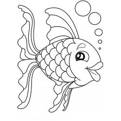 Dibujo Pez Dorado (Animales) #208331 para imprimir y colorear