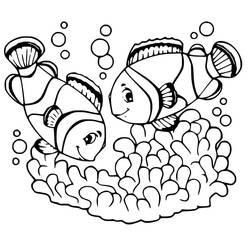 Dibujo para colorear: Pez Payaso (Animales) #218315 - Dibujos para Colorear e Imprimir Gratis