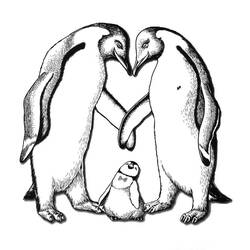 Dibujo para colorear: Pingüino (Animales) #16884 - Dibujos para Colorear e Imprimir Gratis