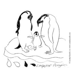 Dibujo para colorear: Pingüino (Animales) #17005 - Dibujos para Colorear e Imprimir Gratis