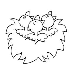 Dibujo Pollito (Animales) #15335 para imprimir y colorear