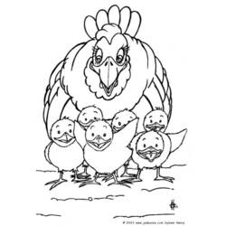 Dibujo Pollito (Animales) #15430 para imprimir y colorear