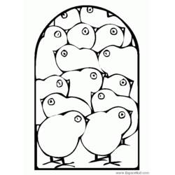 Dibujo Pollito (Animales) #15464 para imprimir y colorear