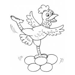 Dibujo para colorear: Pollo (Animales) #17313 - Dibujos para Colorear e Imprimir Gratis