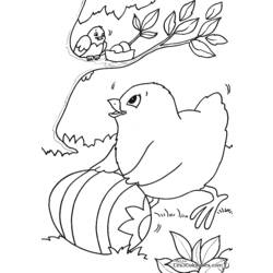 Dibujo para colorear: Pollo (Animales) #17385 - Dibujos para Colorear e Imprimir Gratis