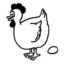Dibujo para colorear: Pollo (Animales) #17391 - Dibujos para Colorear e Imprimir Gratis