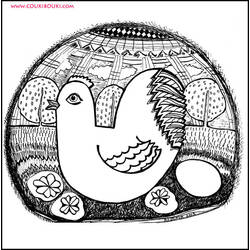 Dibujo para colorear: Pollo (Animales) #17403 - Dibujos para Colorear e Imprimir Gratis