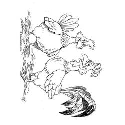 Dibujo para colorear: Pollo (Animales) #17406 - Dibujos para Colorear e Imprimir Gratis
