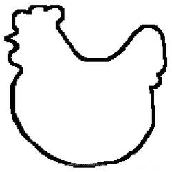 Dibujo para colorear: Pollo (Animales) #17415 - Dibujos para Colorear e Imprimir Gratis