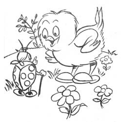 Dibujo para colorear: Polluelo (Animales) #15426 - Dibujos para Colorear e Imprimir Gratis