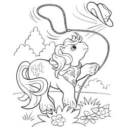 Dibujo para colorear: Poni (Animales) #17867 - Dibujos para Colorear e Imprimir Gratis