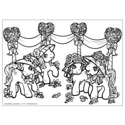Dibujo para colorear: Poni (Animales) #17936 - Dibujos para Colorear e Imprimir Gratis