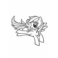 Dibujo para colorear: Poni (Animales) #17957 - Dibujos para Colorear e Imprimir Gratis