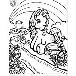 Dibujo para colorear: Poni (Animales) #17988 - Dibujos para Colorear e Imprimir Gratis