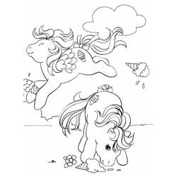 Dibujo para colorear: Poni (Animales) #18007 - Dibujos para Colorear e Imprimir Gratis