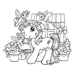 Dibujo para colorear: Poni (Animales) #18010 - Dibujos para Colorear e Imprimir Gratis