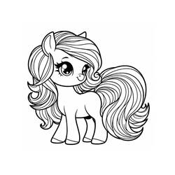 Dibujo Poni (Animales) #210320 para imprimir y colorear