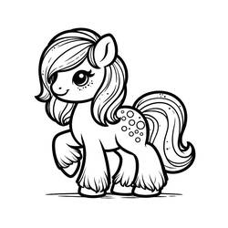Dibujo Poni (Animales) #210322 para imprimir y colorear