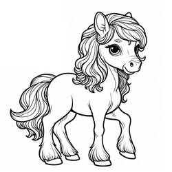 Dibujo Poni (Animales) #214226 para imprimir y colorear