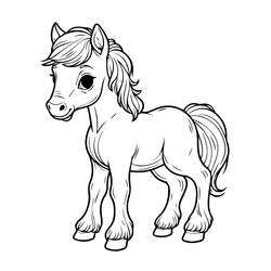 Dibujo Poni (Animales) #214245 para imprimir y colorear