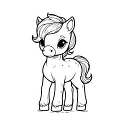Dibujo Poni (Animales) #214249 para imprimir y colorear
