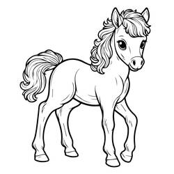 Dibujo Poni (Animales) #214250 para imprimir y colorear