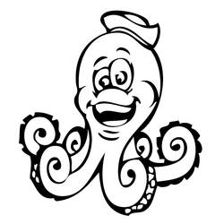 Dibujo para colorear: Pulpo (Animales) #194470 - Dibujos para Colorear e Imprimir Gratis