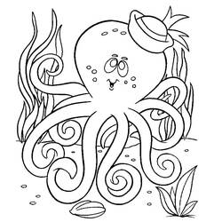 Dibujo para colorear: Pulpo (Animales) #194473 - Dibujos para Colorear e Imprimir Gratis