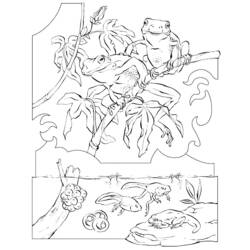 Dibujo para colorear: Rana (Animales) #7618 - Dibujos para Colorear e Imprimir Gratis