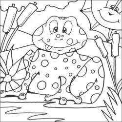 Dibujo para colorear: Rana (Animales) #7623 - Dibujos para Colorear e Imprimir Gratis