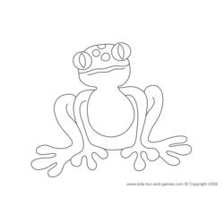 Dibujo para colorear: Rana (Animales) #7645 - Dibujos para Colorear e Imprimir Gratis