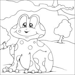 Dibujo para colorear: Rana (Animales) #7697 - Dibujos para Colorear e Imprimir Gratis