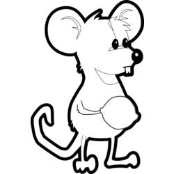 Dibujo para colorear: Ratón (Animales) #14079 - Dibujos para Colorear e Imprimir Gratis